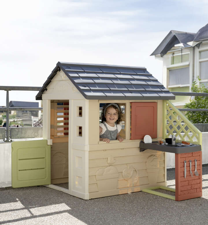 Smoby Life Spielhaus Natur mit Küche